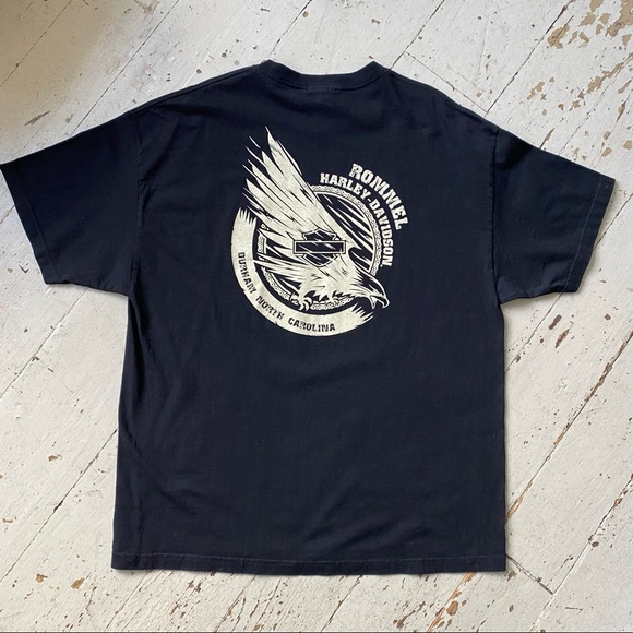 Genuine Harley Davidson American Classic Motorcycles Rummel Durham NC Tee Shirt - Picture 10 of 10